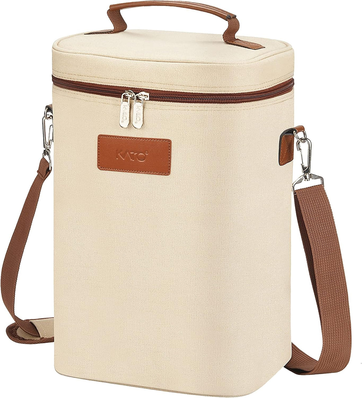 Sac de transport isotherme pour vin avec design rembourré | Glacière étanche pour voyages et fêtes