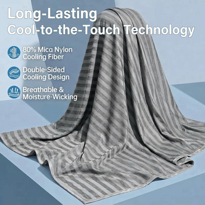 Confort Fraîcheur | Couverture rafraîchissante pour personnes ayant chaud avec technologie Arc-Chill | Jeté d'été léger et respirant pour le voyage et l'extérieur