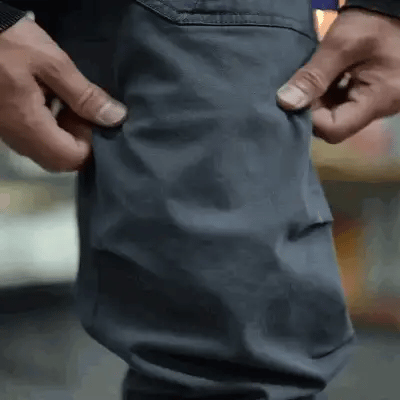 Pantalon cargo multipoches avec poignets zippés