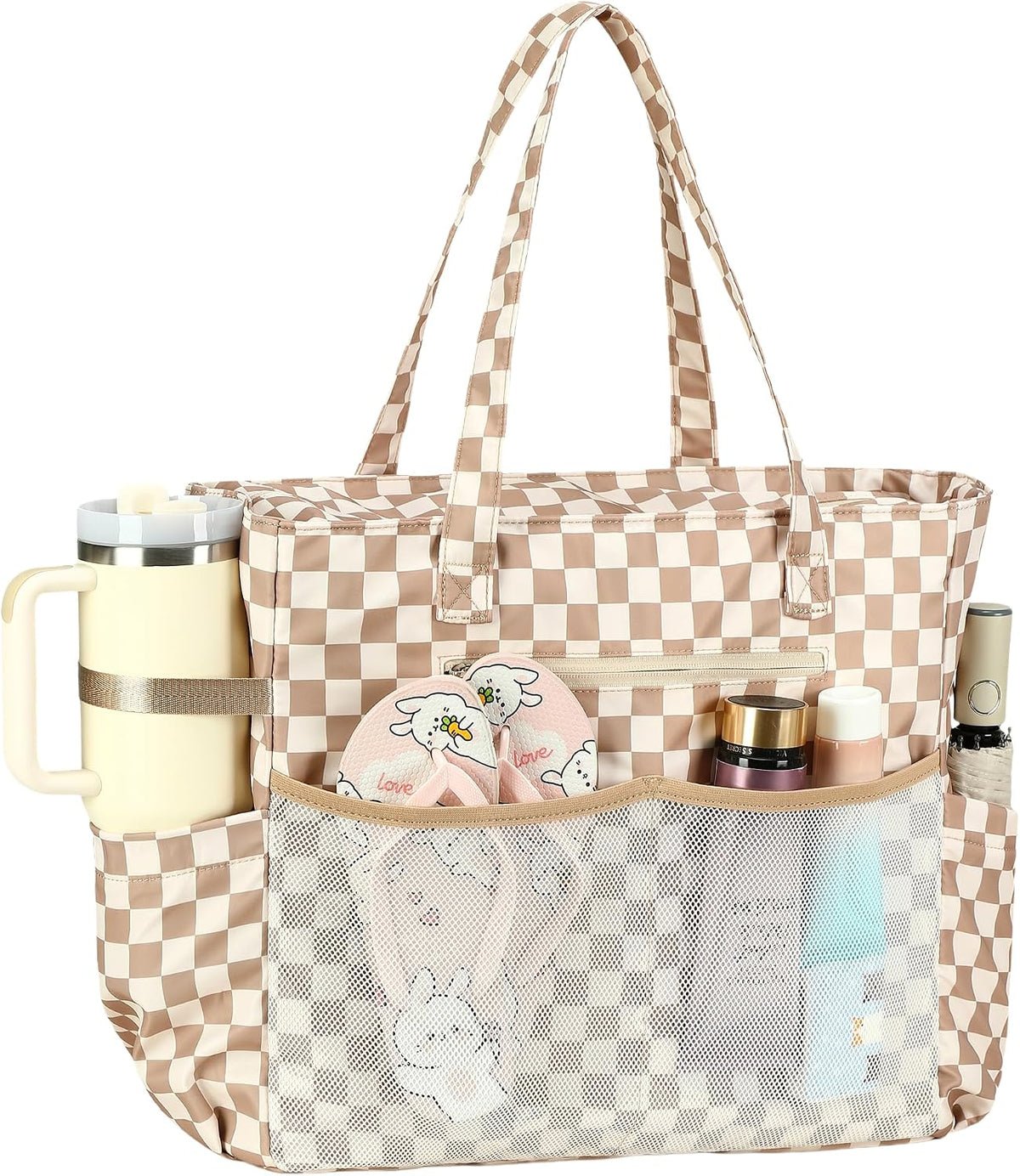 Sac de plage extra large avec compartiment étanche, sac de plage imperméable pour piscine et natation, sac fourre-tout pour le voyage