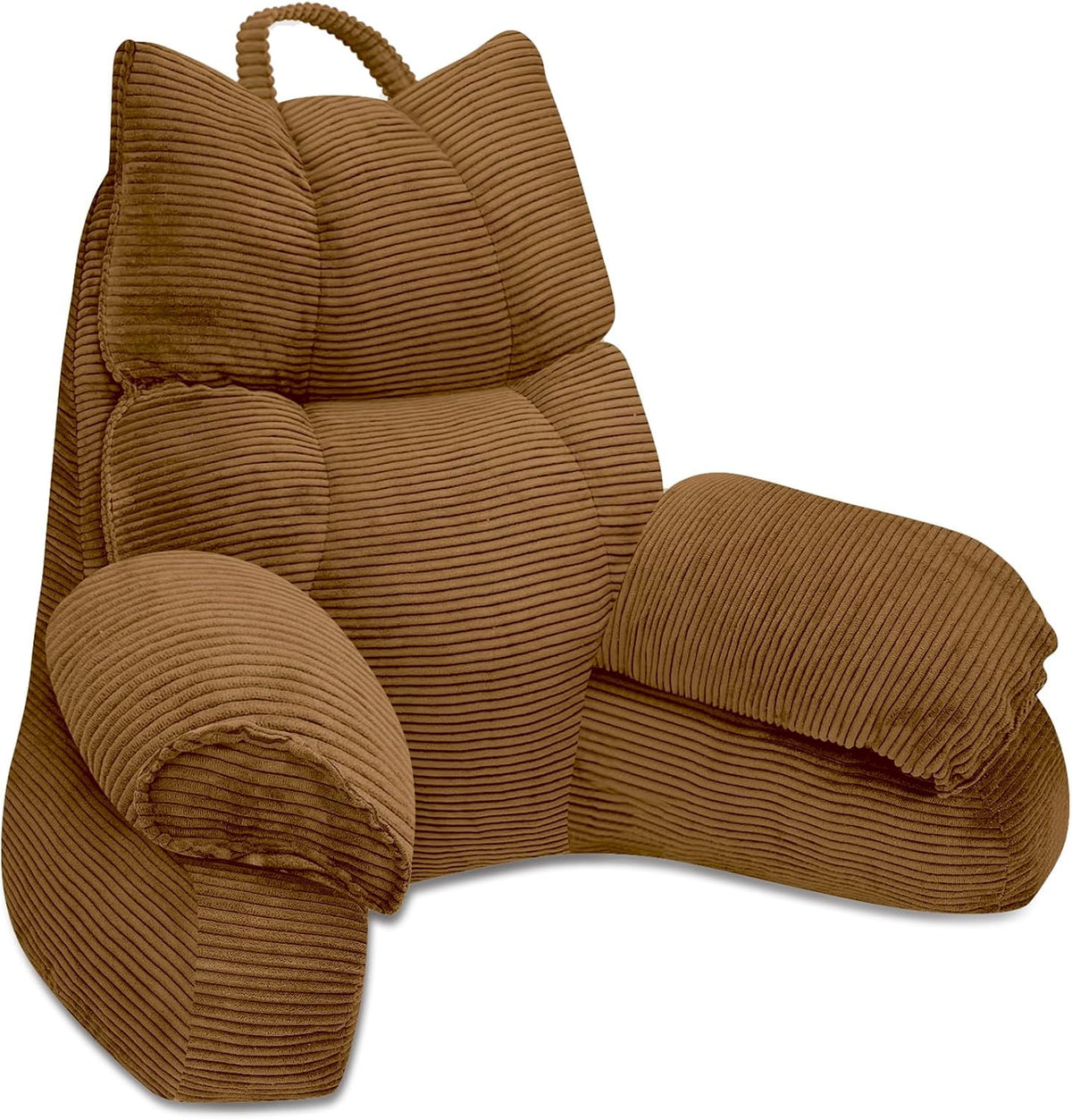 Coussin de lecture avec accoudoirs en mousse à mémoire de forme, support dorsal pour lit, fauteuil de jeu, coussin de repos, dossier pour adulte, position assise, chambre d'étudiant
