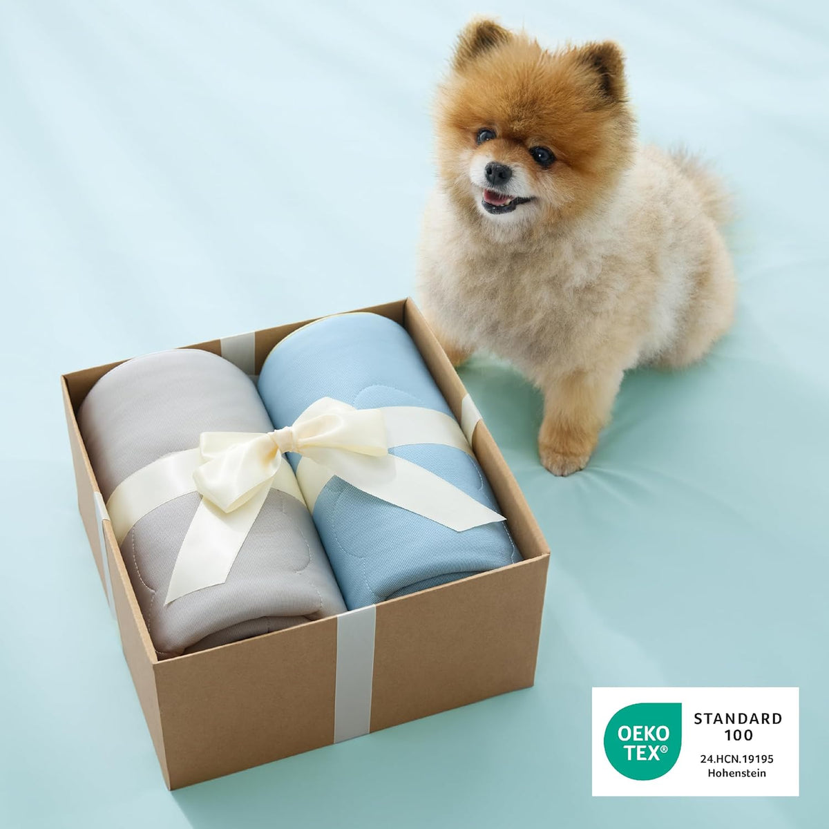 Collection Animaux Confort | Couverture rafraîchissante pour chiens avec Q-MAX>0,4 | Plaid d'été lavable pour le confort par temps chaud
