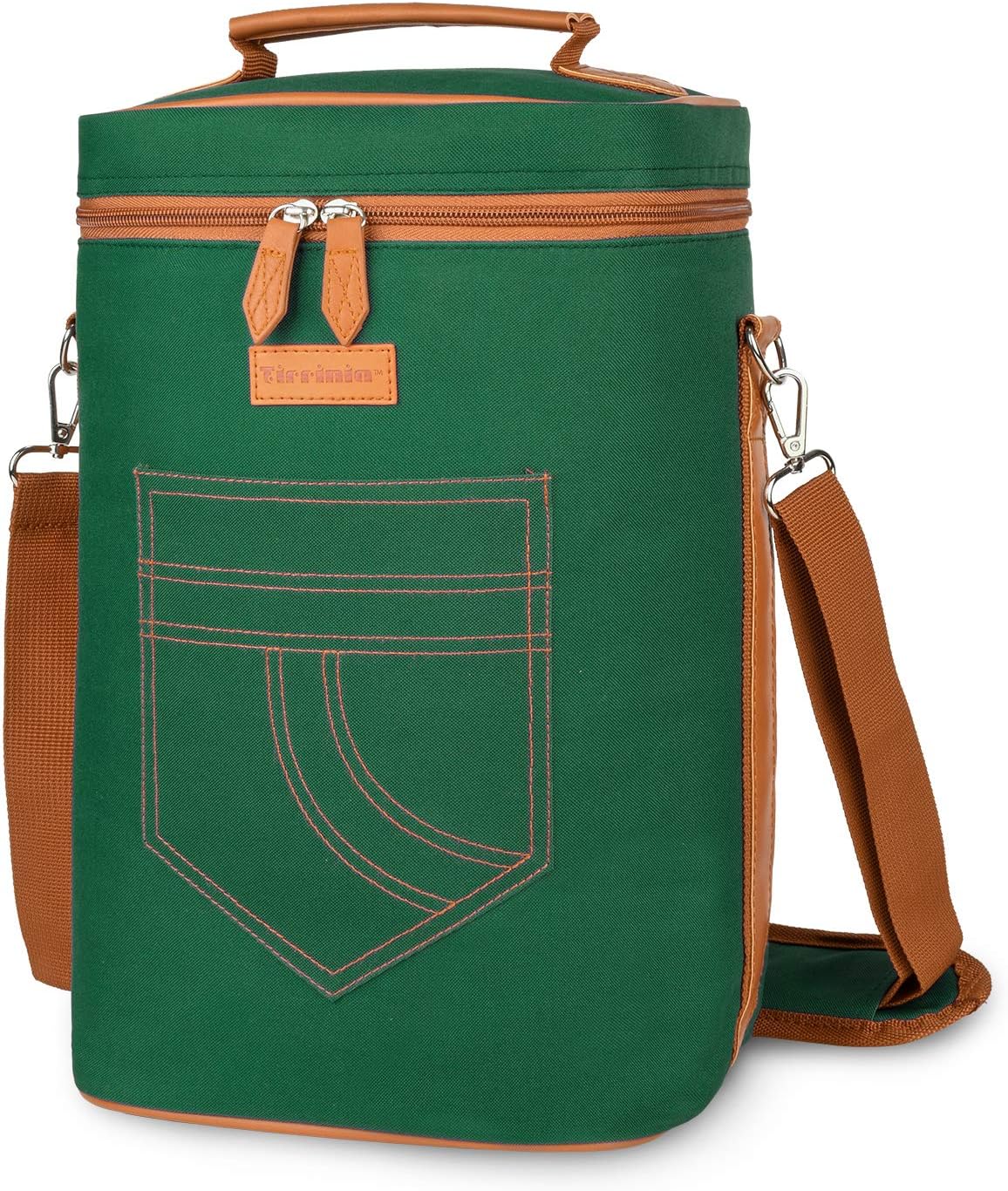 Sac de transport isotherme pour vin avec design rembourré | Glacière étanche pour voyages et fêtes