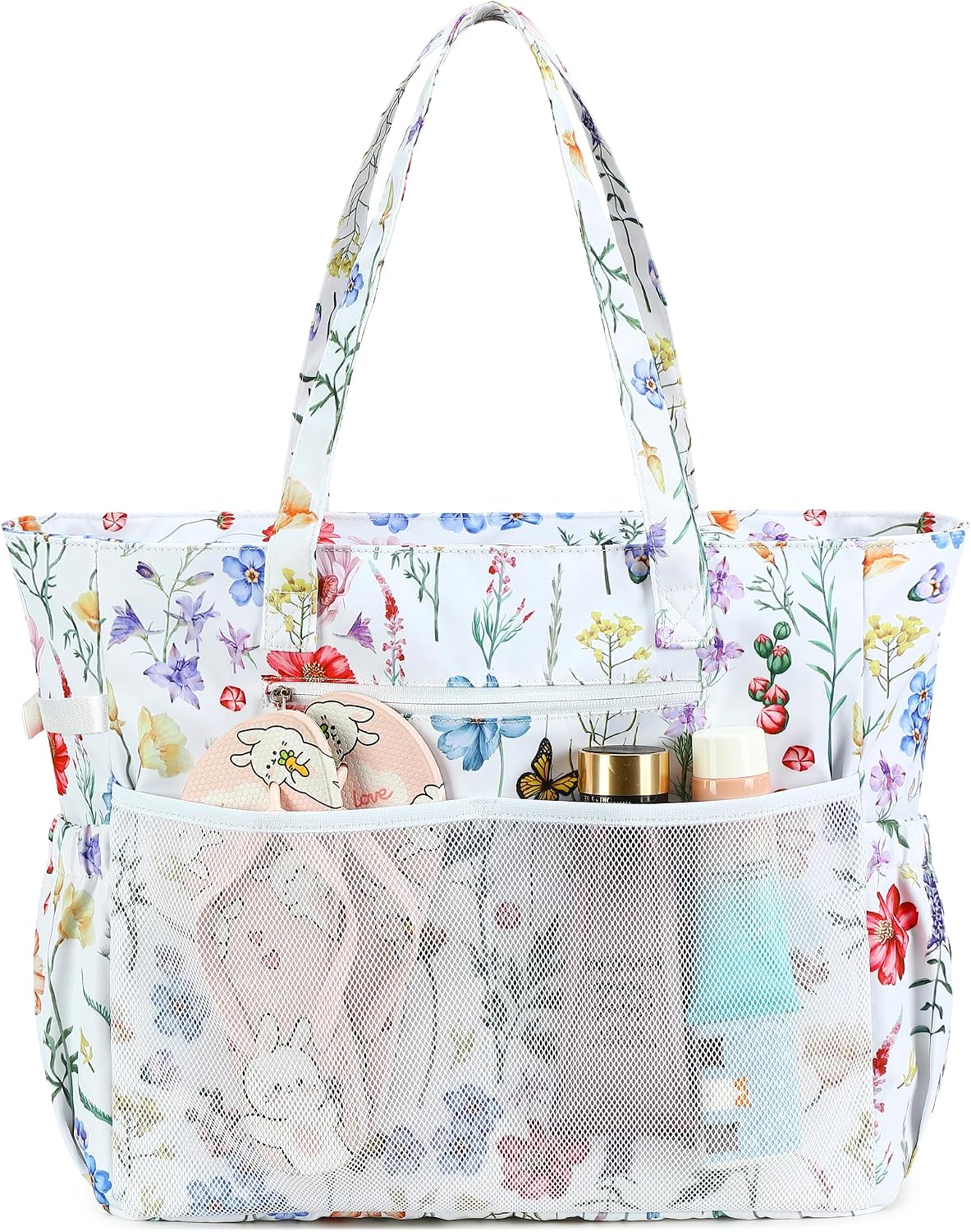Sac de plage extra large avec compartiment étanche, sac de plage imperméable pour piscine et natation, sac fourre-tout pour le voyage