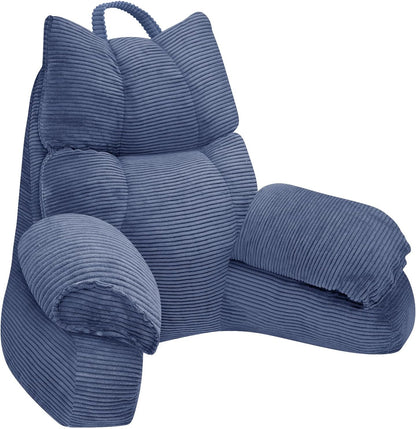 Coussin de lecture avec accoudoirs en mousse à mémoire de forme, support dorsal pour lit, fauteuil de jeu, coussin de repos, dossier pour adulte, position assise, chambre d'étudiant