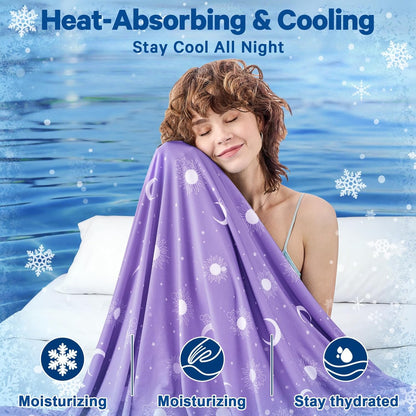 Confort douillet | Couverture rafraîchissante en tissu double face | Couverture d'été légère pour les dormeurs ayant chaud et les voyages