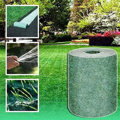 Biodegradable Lawn Repair Roll 118 in × 8 in Bare Spot Seeding Mat Garden Patch Recovery Double Pack Outdoor Yard Coverage 13 sq ft