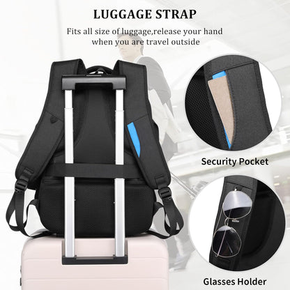 Tech-Ready Laptop Backpack with Charging Port, Anti-Theft Pocket & Multi-Day Compartments for Commute & Travel