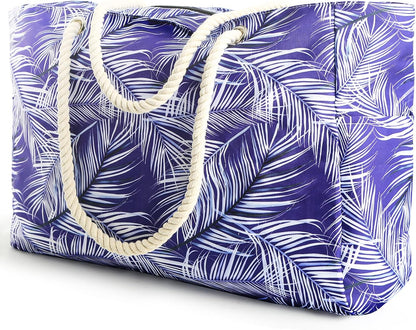 Évasion côtière | Grand sac de plage imperméable au design anti-sable | fourre-tout polyvalent pour les aventures familiales en plein air