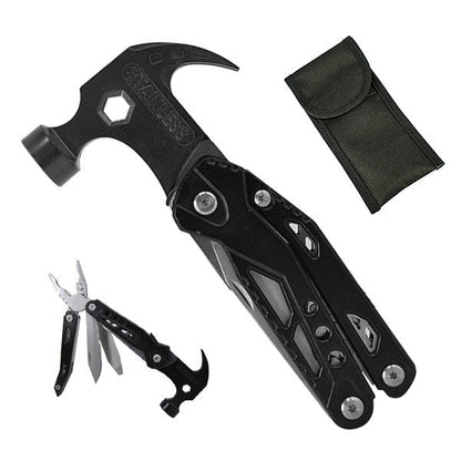 Compact Utility Hammer with 19 Built-In Tools for Home Repair, Camping, DIY Projects & Emergency Kits