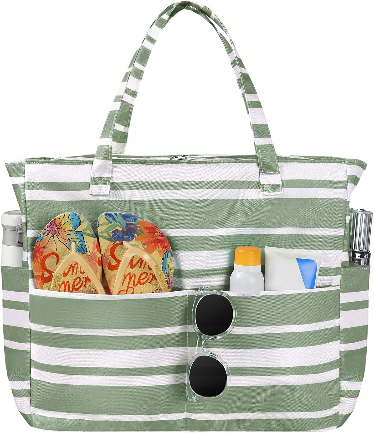 Sac de plage imperméable Ortekor avec fermeture éclair et conception anti-sable | Grande capacité pour les voyages et la salle de sport