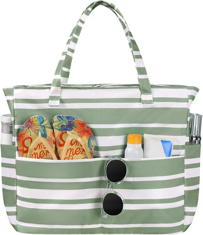 Sac de plage imperméable Ortekor avec fermeture éclair et conception anti-sable | Grande capacité pour les voyages et la salle de sport