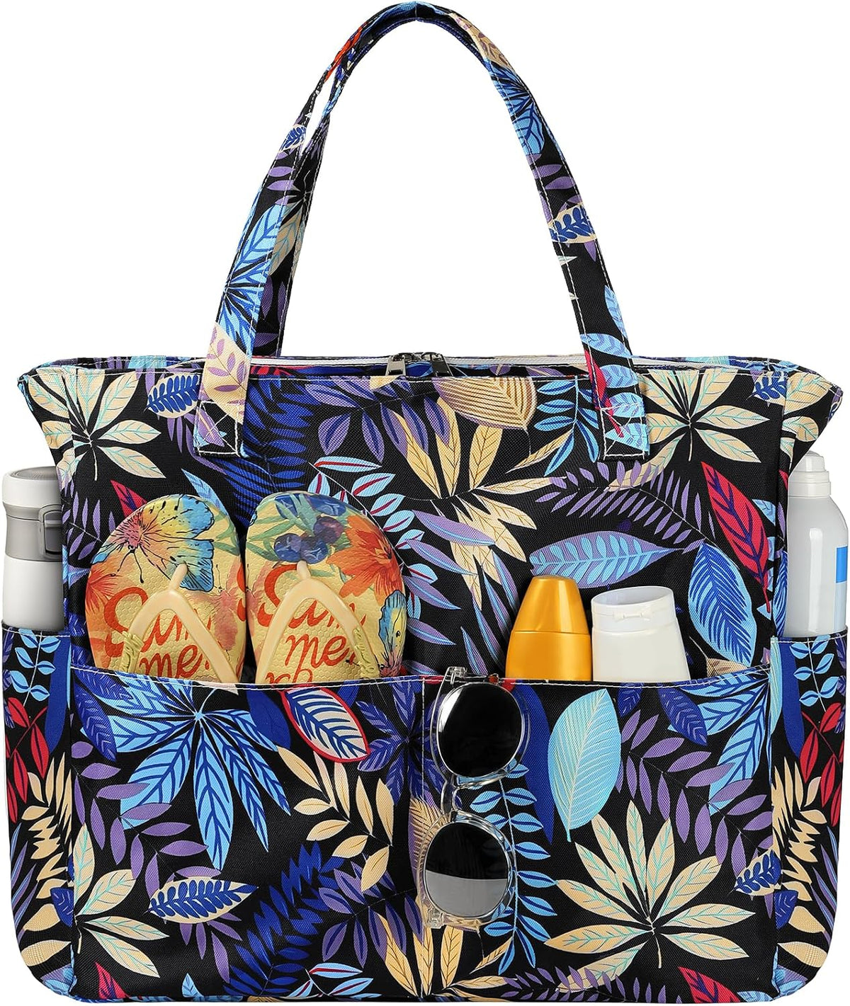 Sac de plage imperméable Ortekor avec fermeture éclair et conception anti-sable | Grande capacité pour les voyages et la salle de sport