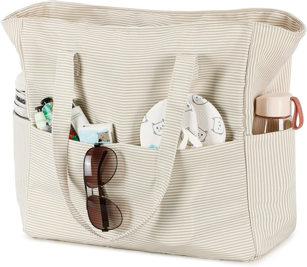 Sac de plage extra large avec compartiment étanche, sac de plage imperméable pour piscine et natation, sac fourre-tout pour le voyage
