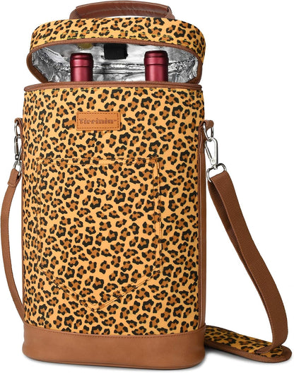 Sac de transport isotherme pour vin avec design rembourré | Glacière étanche pour voyages et fêtes