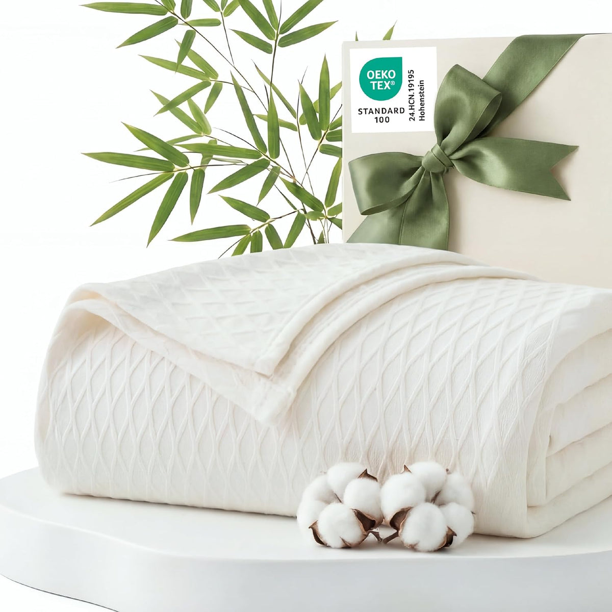 Confort douillet | Couverture rafraîchissante en rayonne de bambou pour dormeurs ayant chaud | Jeté d'été léger et respirant pour lit et canapé