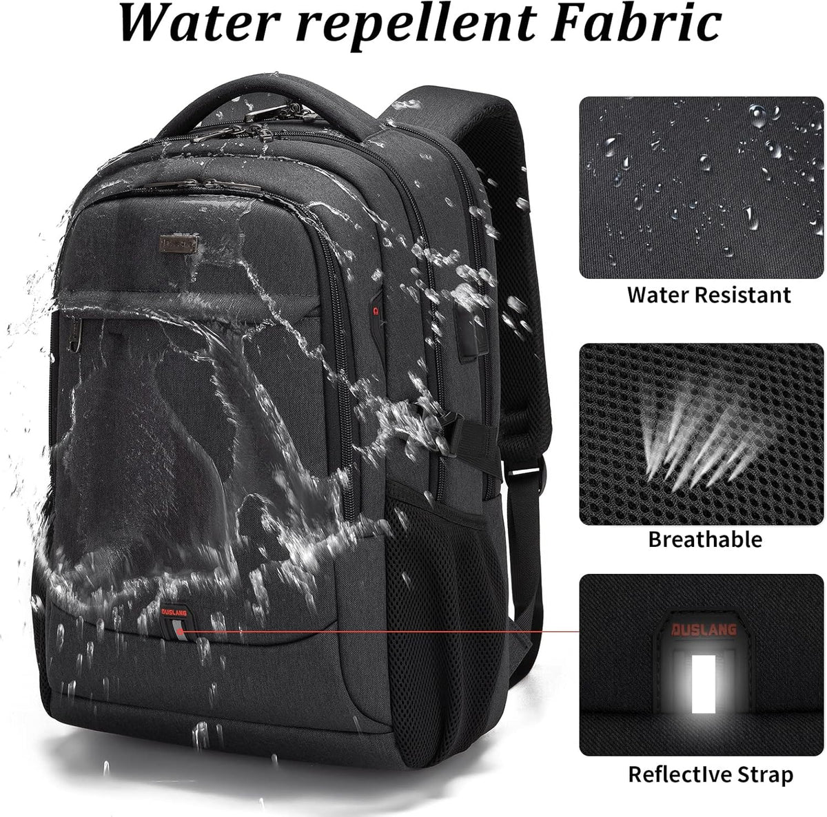 Tech-Ready Laptop Backpack with Charging Port, Anti-Theft Pocket & Multi-Day Compartments for Commute & Travel