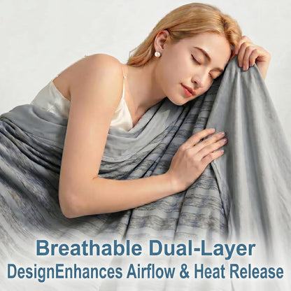 Confort Fraîcheur | Couverture rafraîchissante pour personnes ayant chaud avec technologie Arc-Chill | Jeté d'été léger et respirant pour le voyage et l'extérieur