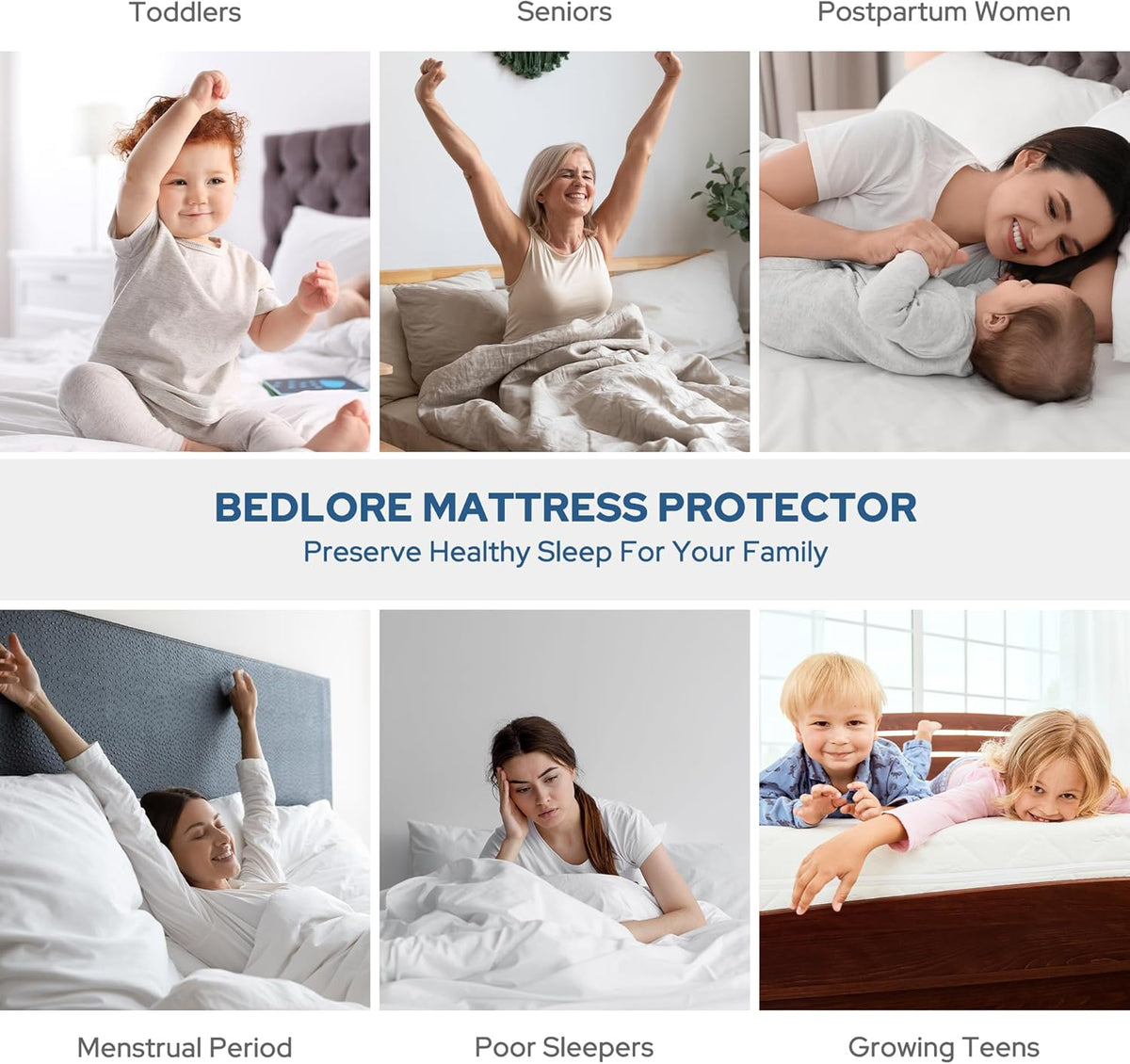 ComfortGuard | Protège-matelas imperméable à bonnets profonds | Housse douce et respirante pour une hygiène de sommeil optimale