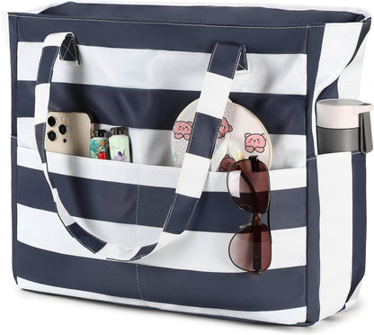 Sac de plage extra large avec compartiment étanche, sac de plage imperméable pour piscine et natation, sac fourre-tout pour le voyage