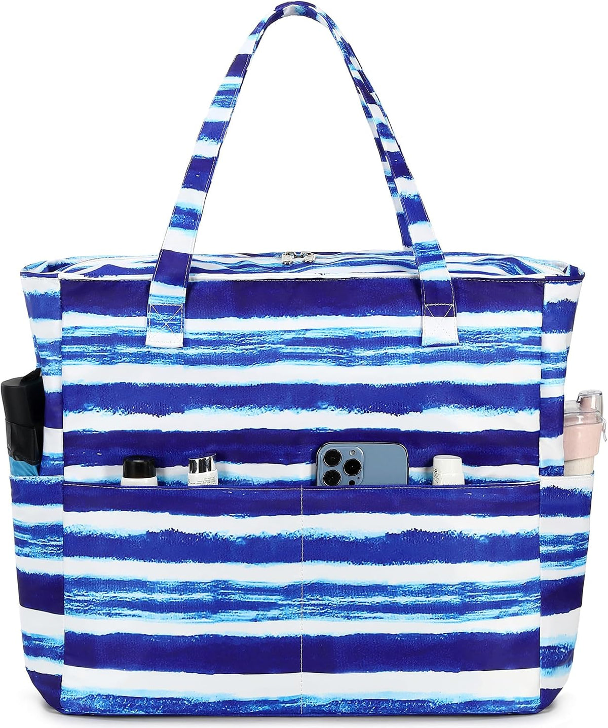 Sac de plage extra large avec compartiment étanche, sac de plage imperméable pour piscine et natation, sac fourre-tout pour le voyage