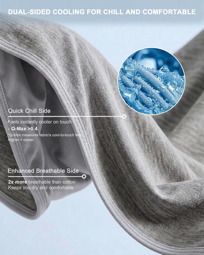 Confort Fraîcheur | Couverture rafraîchissante pour personnes ayant chaud la nuit avec Q-Max > 0,4 | Design léger et respirant pour des nuits réparatrices