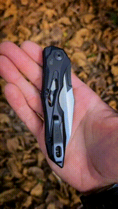 Launch 13 Automatic Knife | Wharncliffe Folding Pocket Knife with Push Button Opening | Compact EDC Knife for Outdoor Use