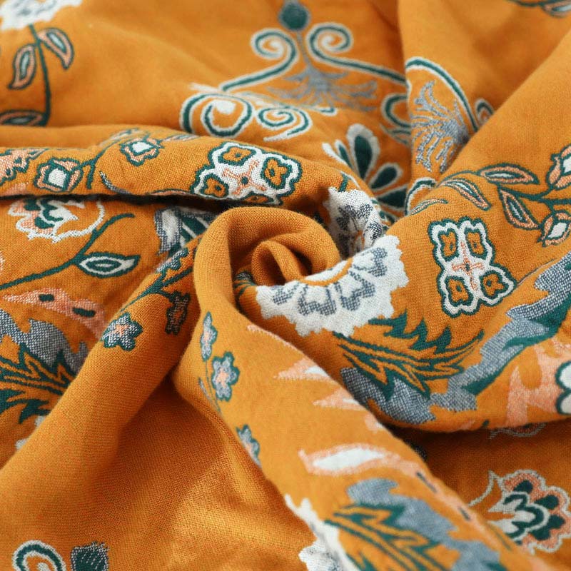 Reversible Cotton Quilt Lightweight Floral Bedspread for All Seasons Queen King Full Size Breathable Coverlet