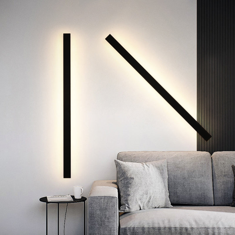 Linear LED Outdoor Sconce 79 Inch Waterproof Metal Wall Light for Patio Garden Facade Pathway Modern Exterior Minimalist Architecture Fixtur