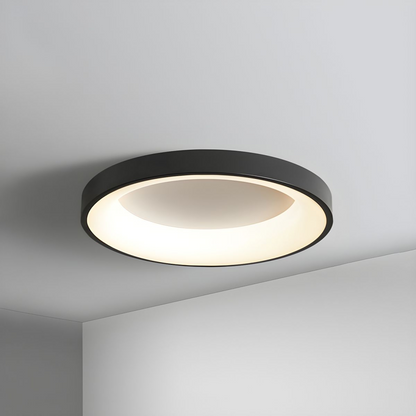 Plafonnier LED rond pour chambre et couloir – Disque ultra-plat en fer et acrylique – Options à intensité variable pour salon et entrée