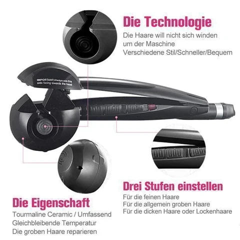 Automatic Hair Curler Rotating Tourmaline Ceramic