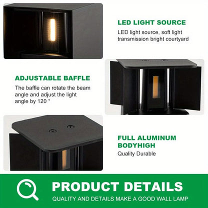 Lumeora - Square Up and Down Outdoor Wall Light
