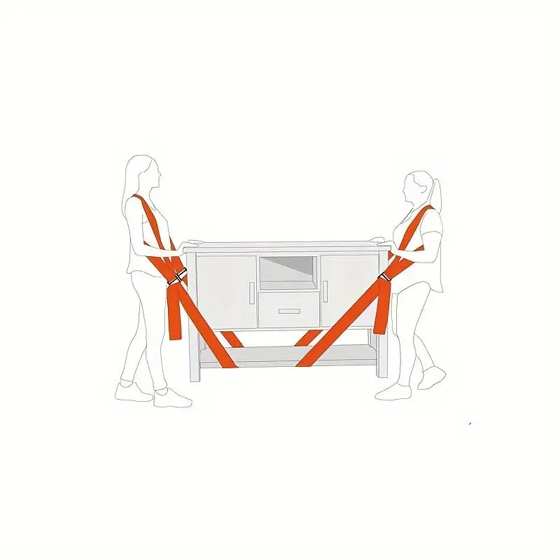 Adjustable Moving Straps for Furniture and Appliances | Shoulder Lifting Harness System for Heavy Items | Ergonomic Load Carrier for Couches