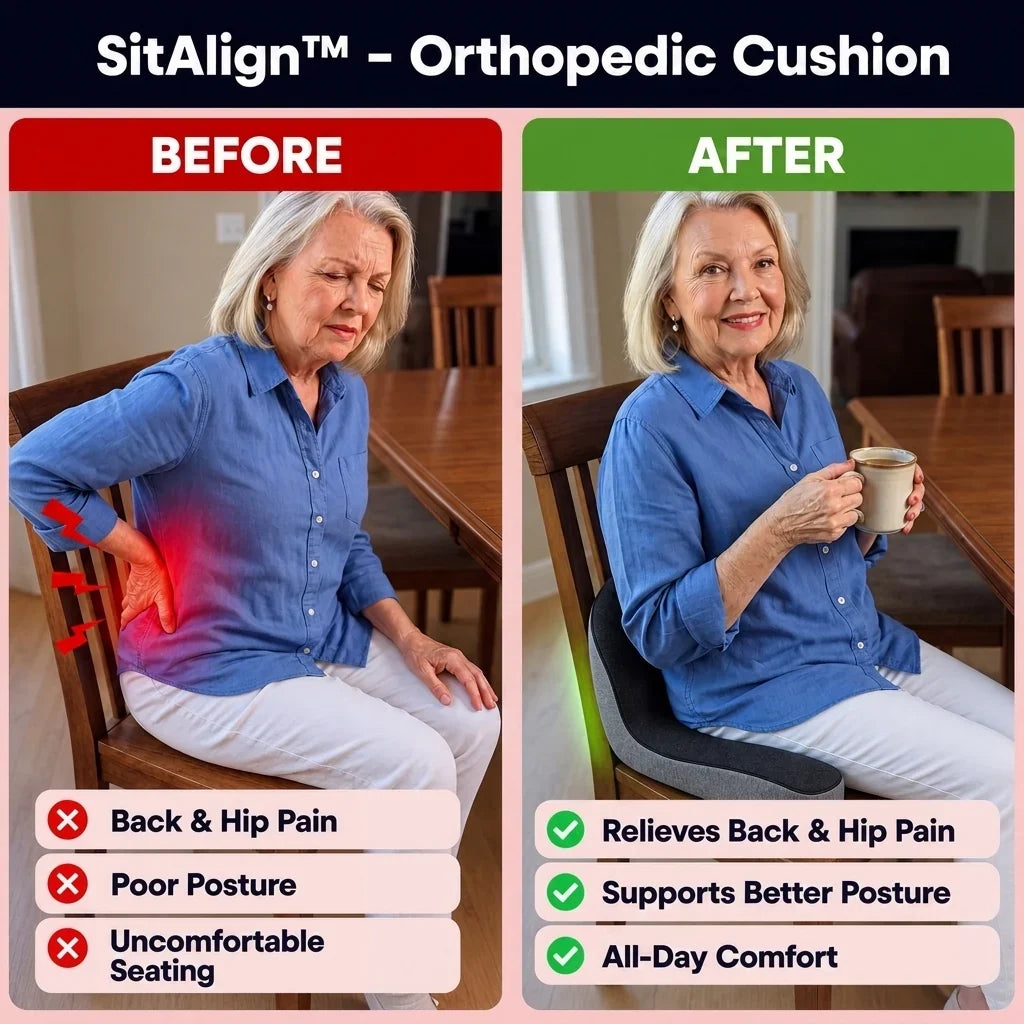 Seat Cushion Orthopedic Tailbone & Lumbar Support