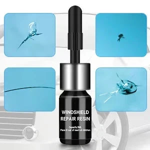 Windshield Crack Repair Kit DIY Auto Glass Chip Fix Tool for Car Window Home Clear Resin Adhesive System