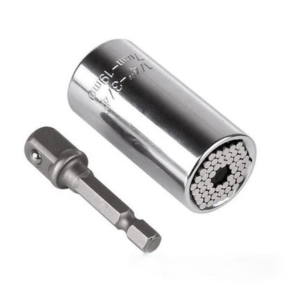 Self-Adjusting Multi-Grip Socket Tool for Bolts, Nuts & Fasteners in Metric & SAE Sizes | Fits 1/4 to 3/4 Inch Hardware