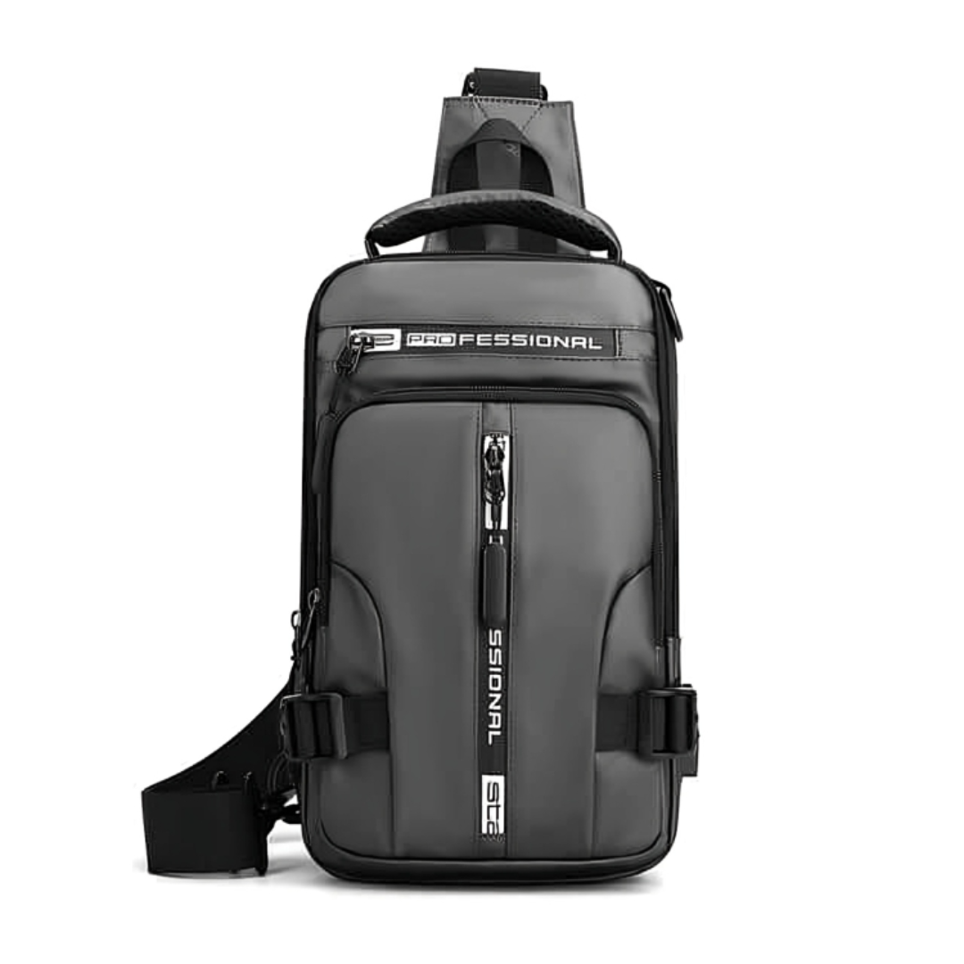 Sac à bandoulière avec fermetures éclair dissimulées antivol et port de chargement USB – Sac à dos en nylon résistant à l'eau pour les voyages, les trajets quotidiens et l'usage au quotidien