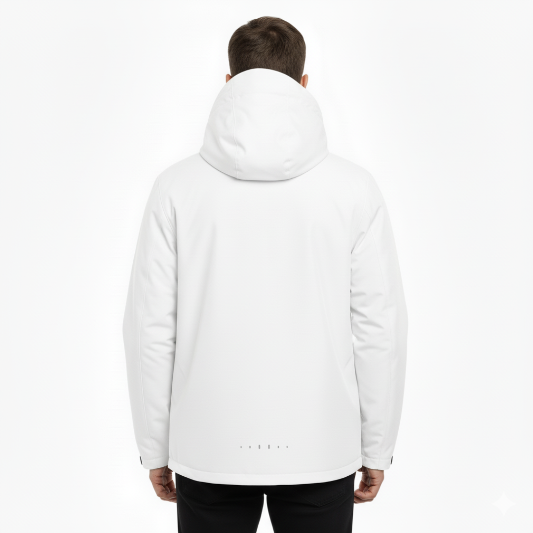 Veste de pluie légère zippée à capuche – Coupe-vent respirant pour homme