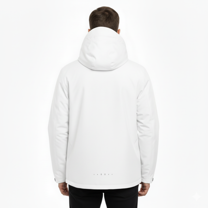 Veste de pluie légère zippée à capuche – Coupe-vent respirant pour homme