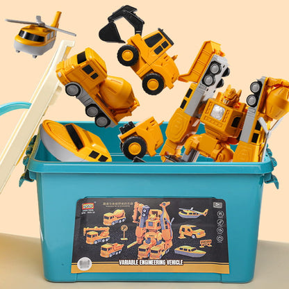 Magnetic Construction Vehicle Building Set for Kids – Transformable Toy Trucks with Snap-Together Magnets for Creative Play & STEM Learning