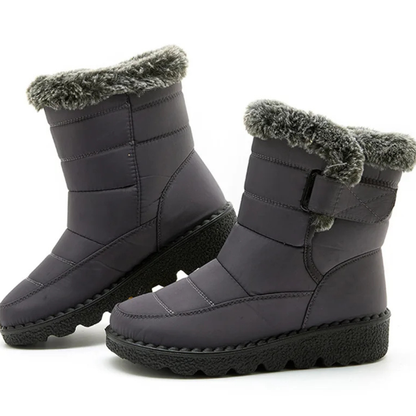 Bottes de neige isolées pour femmes, imperméables avec doublure en peluche et semelle antidérapante pour la marche en hiver, les trajets quotidiens et le temps froid