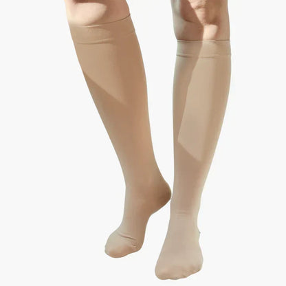 Graduated Compression Socks with Heel & Ankle Support for Circulation, Swelling & Fatigue Relief – Seamless, Moisture-Wicking Design