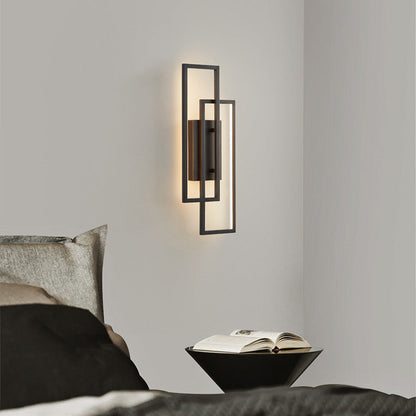 Modern Linear LED Wall Sconce with Three Adjustable Color Temperatures - Minimalist Aluminum Fixture for Hallway Bedroom Living Room