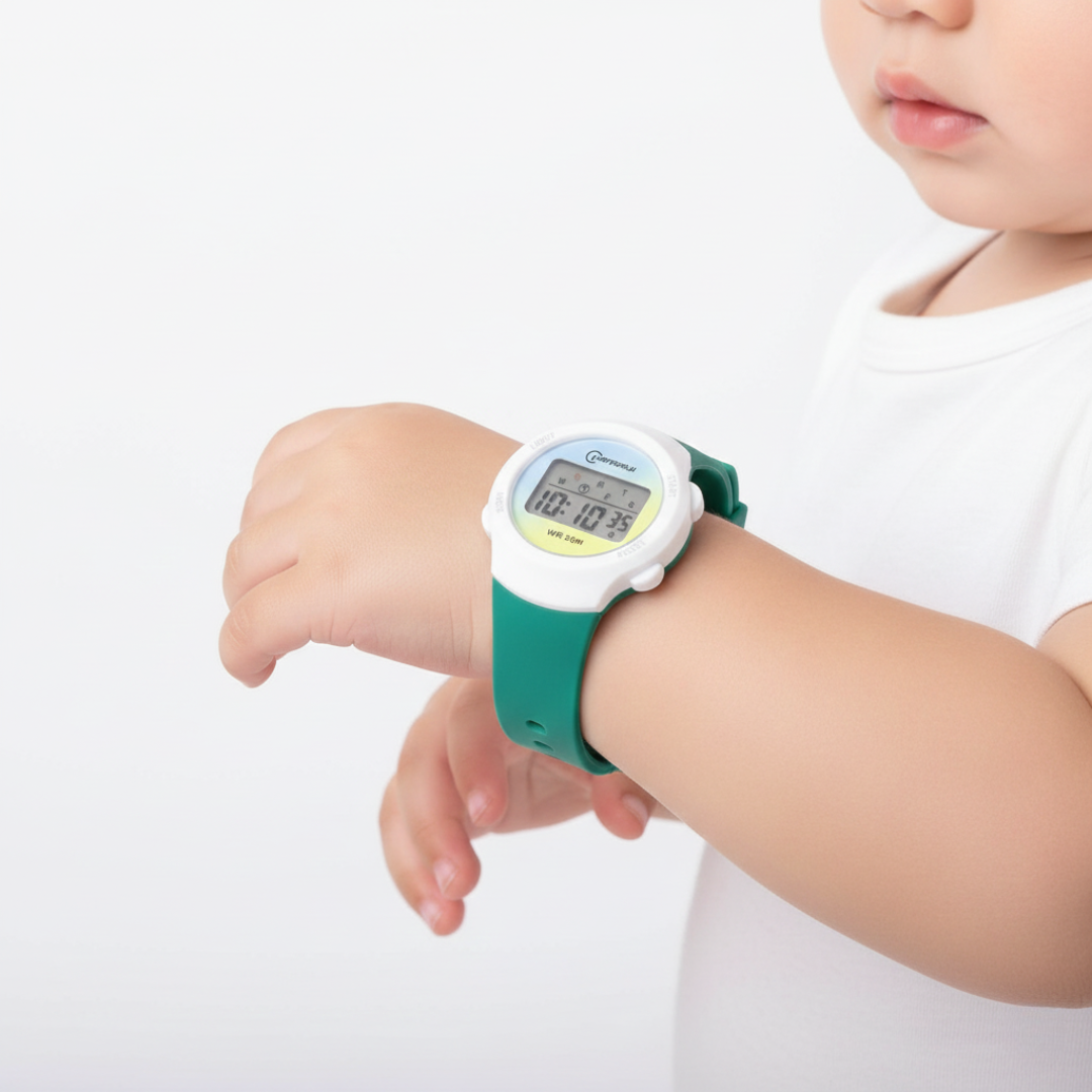 Kids Sport Digital Watch with Alarm Stopwatch & Weekday Display - Water Resistant Silicone Strap Wristwatch for School & Outdoor Play