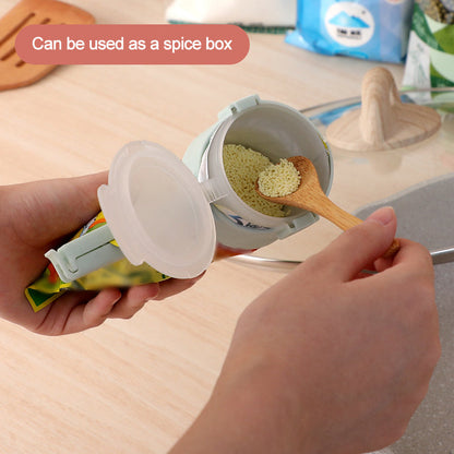 Bag Sealing Clips with Pour Spout for Snacks & Dry Goods – 4-Pack Food Storage Organizers for Pantry, Kitchen Cabinets