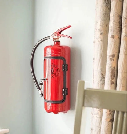 Disguised Fire Extinguisher Liquor Cabinet for Man Cave & Home Bar | Hidden Bottle Storage Container with Accessories