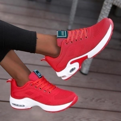 Cushioned Athletic Sneakers for Heel & Knee Support – Women's Lightweight Walking Shoes with Shock-Absorbing Sole for Plantar Fasciitis & Al