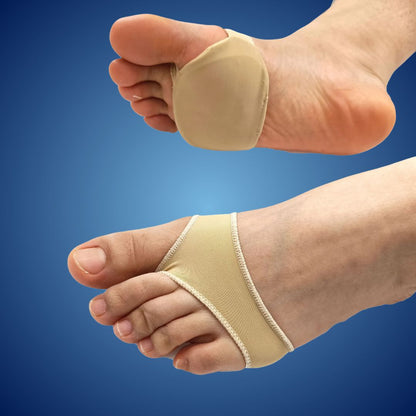 Gel Metatarsal Foot Pads for Ball of Foot Pain Relief | Cushioned Forefoot Support Inserts for Morton's Neuroma & Metatarsalgia | Non-Slip