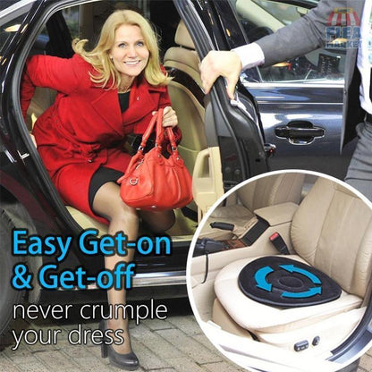 Swivel Seat Cushion with 360° Rotation for Easy Mobility and Back Support