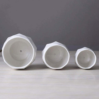 Diamond Ceramic Succulent Pots